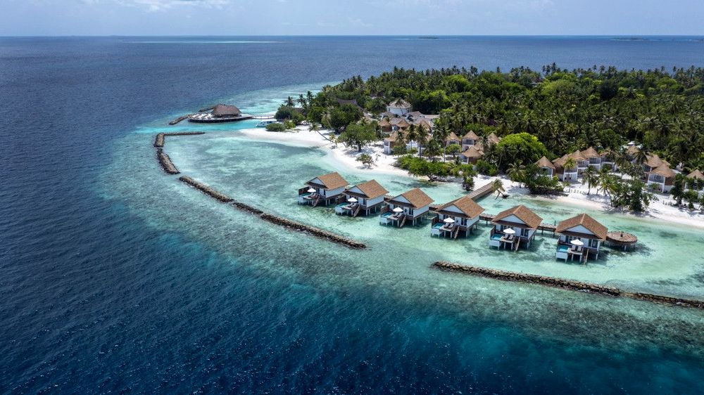 bandos maldives  areal view